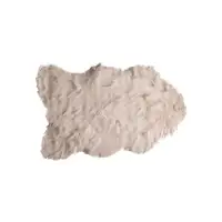 Photo of Taupe Faux Sheepskin - Area Rug