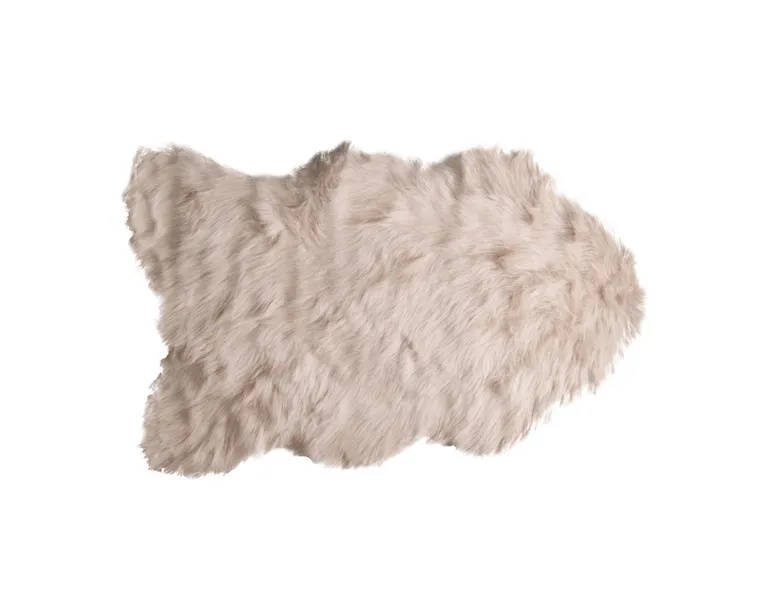 Taupe Faux Sheepskin - Area Rug Photo 1