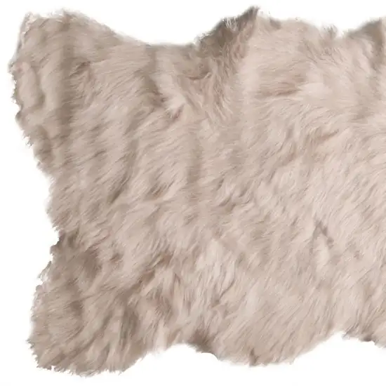 Taupe Faux Sheepskin - Area Rug Photo 5