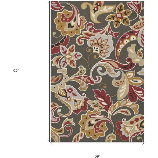 Taupe Hand Tufted Area Rug Photo 3