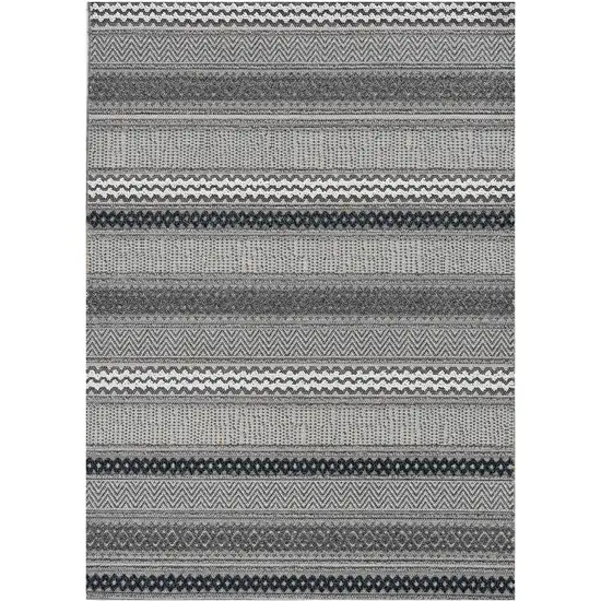 Taupe Geometric Lines Area Rug Photo 2