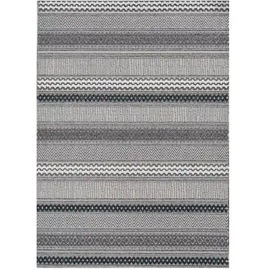 Taupe Geometric Patterns Indoor Area Rug Photo 2