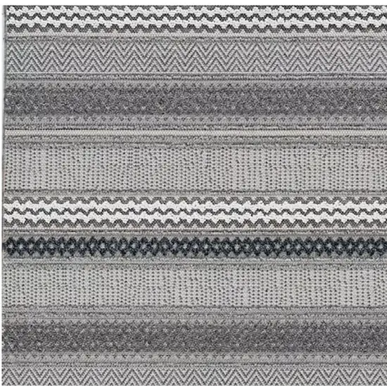 Taupe Striped Area Rug Photo 4