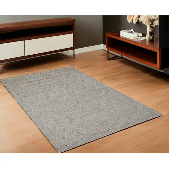 Taupe Hand Woven Area Rug Photo 1