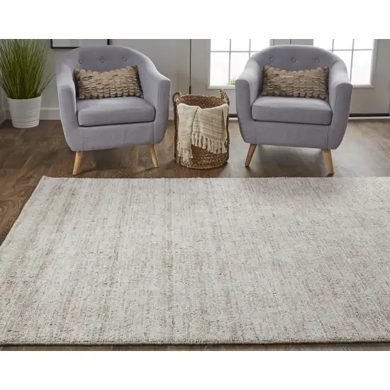 Taupe Hand Woven Area Rug Photo 8