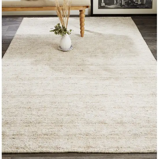 Taupe Hand Woven Area Rug Photo 5