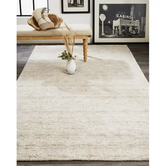 Taupe Hand Woven Area Rug Photo 6