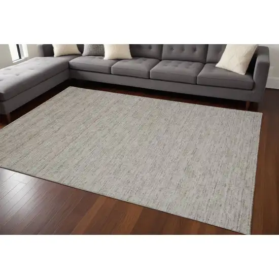 Taupe Hand Woven Area Rug Photo 1