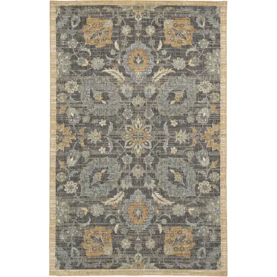 Taupe Machine Woven Traditional Indoor Area Rug Photo 2