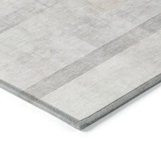 Taupe Ombre Washable Non Skid Indoor Outdoor Area Rug Photo 7