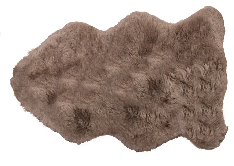 Taupe Sheepskin Single Long-Haired - Rug Photo 1