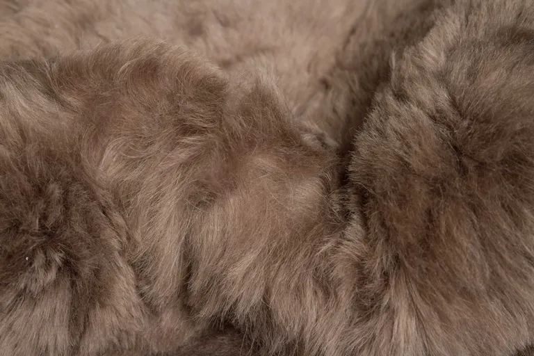 Taupe Sheepskin Single Long-Haired - Rug Photo 2