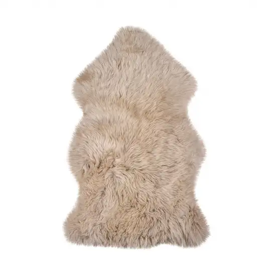 Taupe Single Sheepskin - Area Rug Photo 1