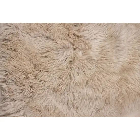 Taupe Single Sheepskin - Area Rug Photo 2