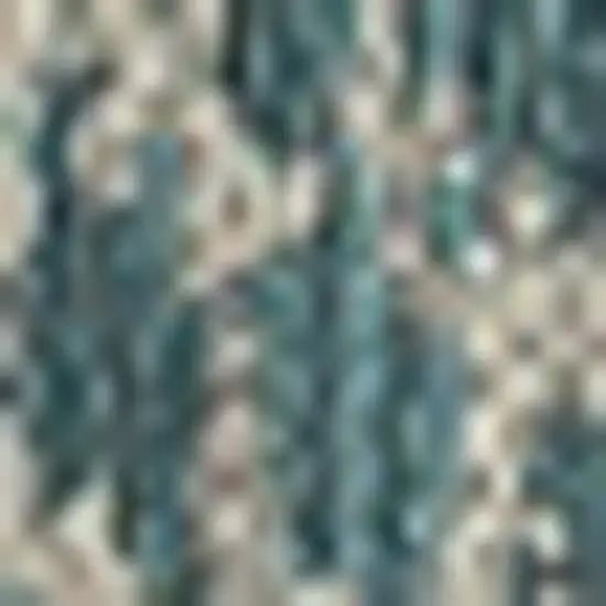 Teal Animal Print Outdoor Area Rug Photo 3