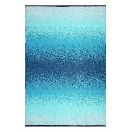 Teal Blue Indoor Outdoor Area Rug Photo 5