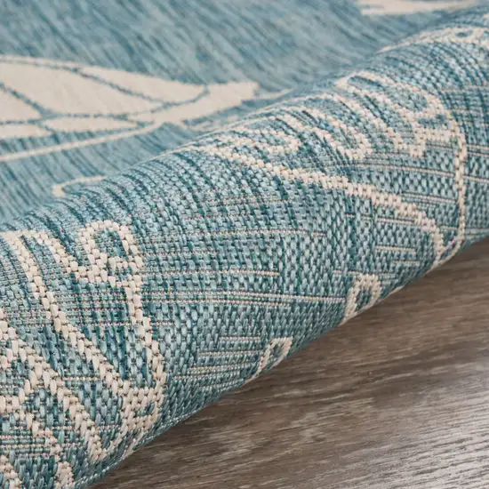 Teal Turtle Indoor Outdoor Area Rug Photo 7