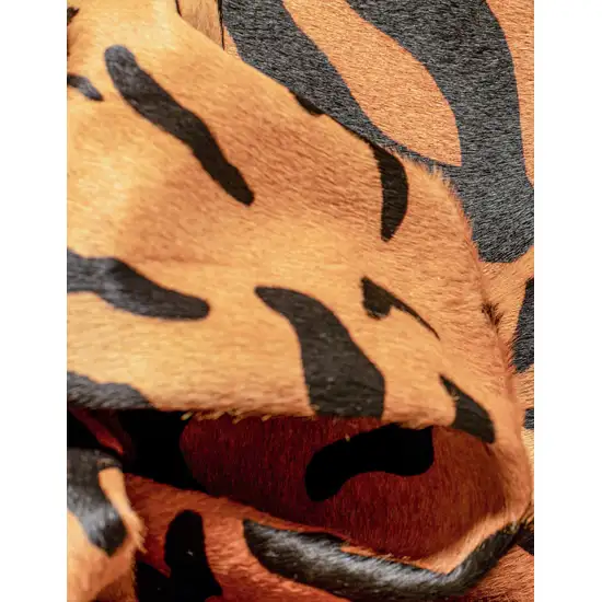 Tiger Black on Natural Cowhide  Rug Photo 2