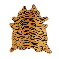 Photo of Tiger Chocolate On Natural Cowhide - Rug