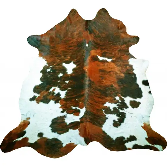 Tri-Colored Brindled Cowhide Rug Photo 1