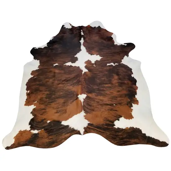 Tri-Colored Brindled Cowhide Rug Photo 2