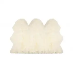 Photo of Trio Natural Sheepskin Area Rug