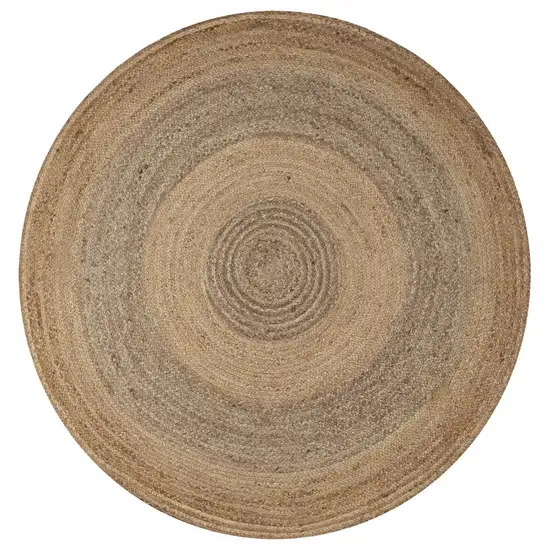 Two Toned Natural Jute Area Rug Photo 11