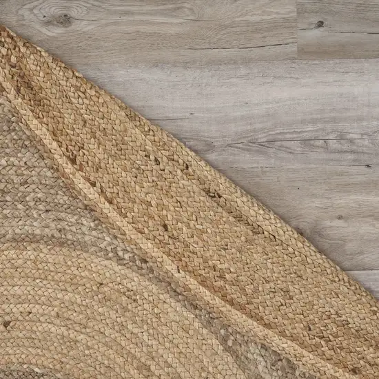 Two Toned Natural Jute Area Rug Photo 4