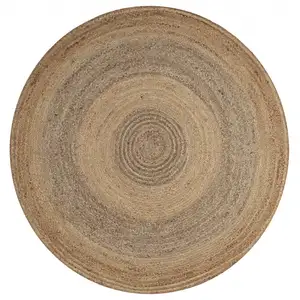 Photo of Two Toned Natural Jute Area Rug