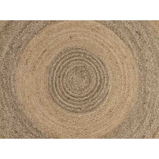 Two Toned Natural Jute Area Rug Photo 2