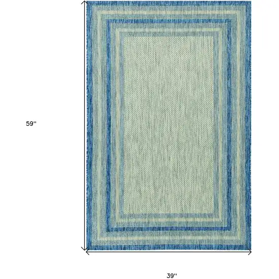 Uv Treated Polypropylene Grey Or Denim Area Rug Photo 3