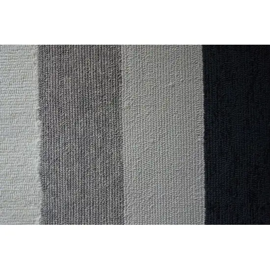 UV treated Polypropylene Charcoal Accent Rug Photo 2