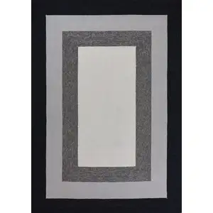 Photo of UV treated Polypropylene Charcoal Accent Rug