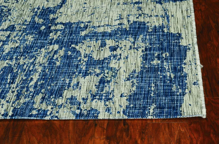 UV treated Polypropylene Grey or  Denim Area Rug Photo 3