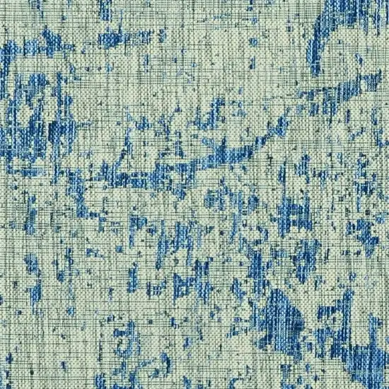 Blue Abstract Area Rug Photo 7