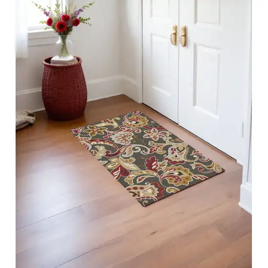 Taupe Hand Tufted Area Rug Photo 1