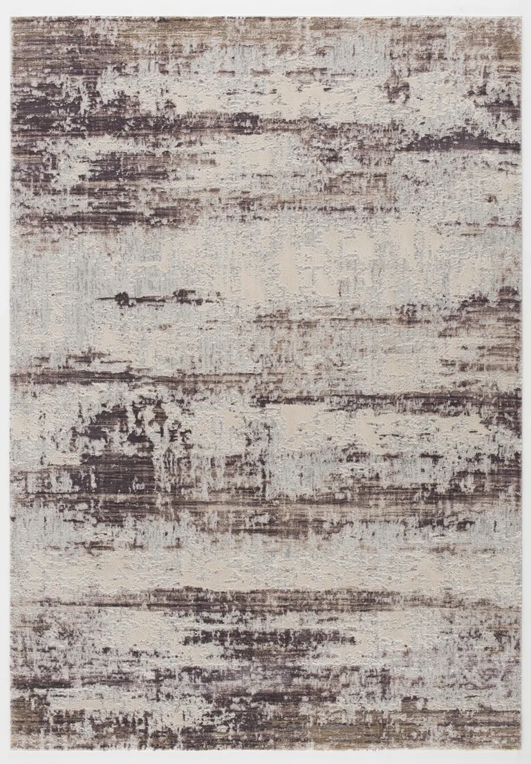 Violet Abstract Striations Area Rug Photo 4