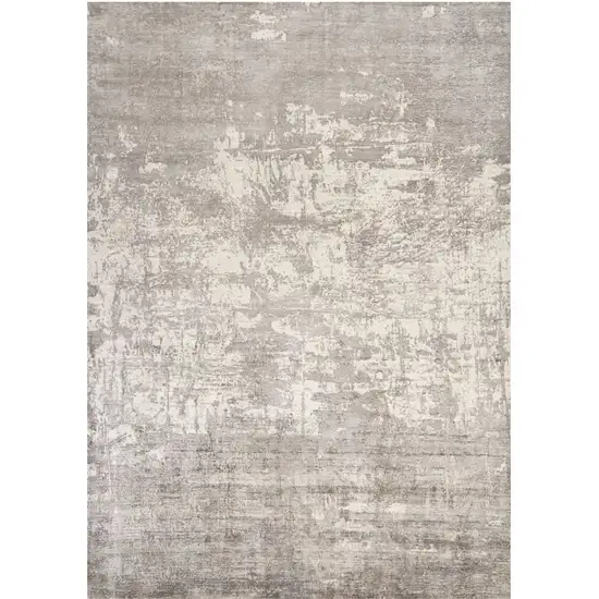 Viscose Beige Area Rug Photo 1