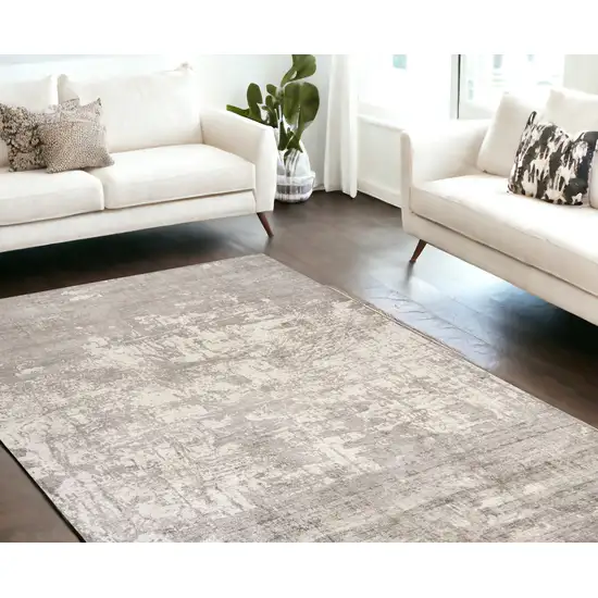 Viscose Beige Area Rug Photo 1