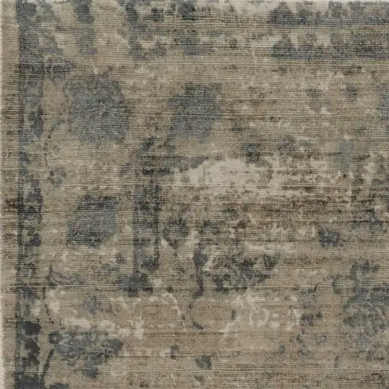 Viscose Sand or  Blue Area Rug Photo 2