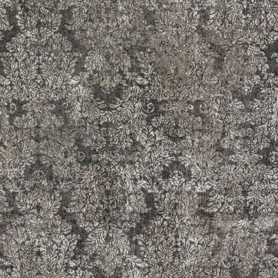 Taupe/Sand Damask Area Rug Photo 3