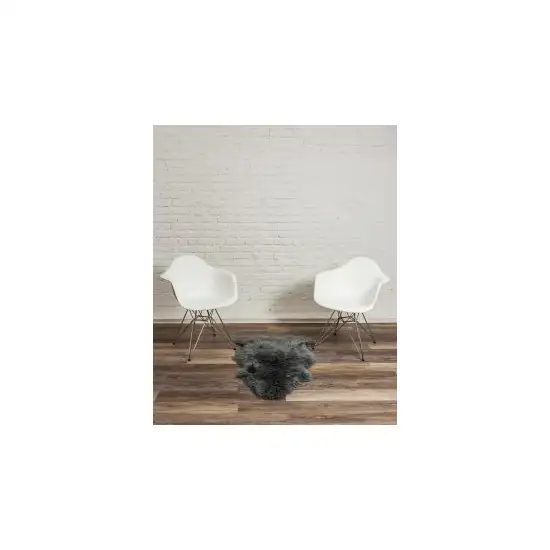 Warm Gray New Zealand Natural Sheepskin Rug Photo 4