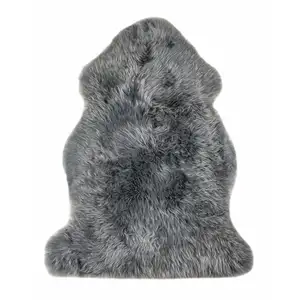 Photo of Warm Gray New Zealand Natural Sheepskin Rug