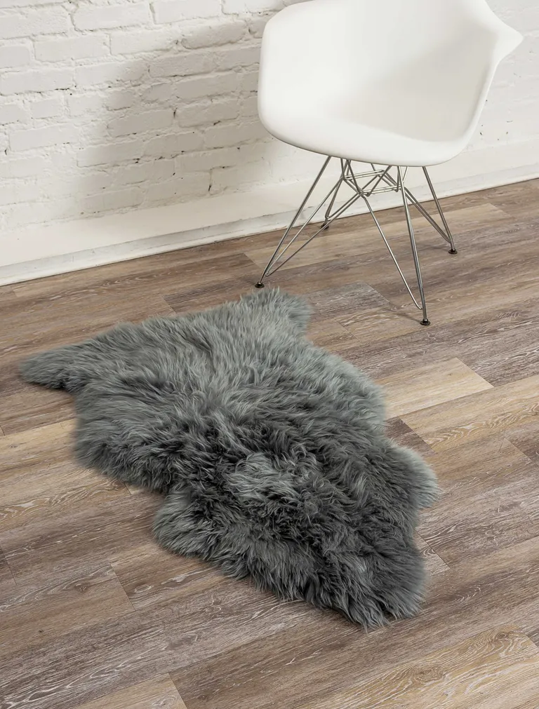 Warm Gray New Zealand Natural Sheepskin Rug Photo 4