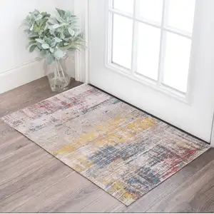 Photo of White Abstract Non Skid Area Rug