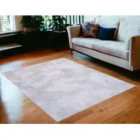 Photo of White Abstract Non Skid Area Rug