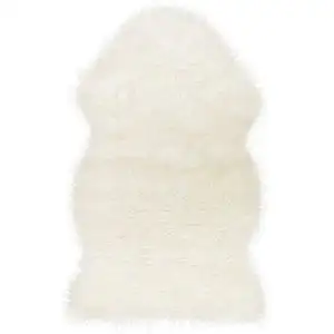 Photo of White  Natural Sheepskin Fur Area Rug