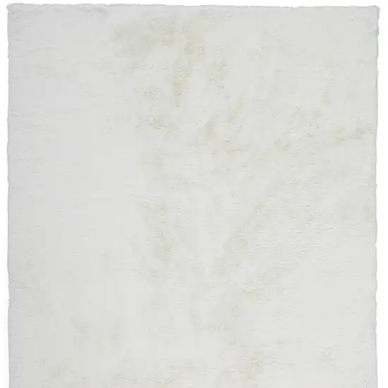 White Shag Area Rug Photo 4