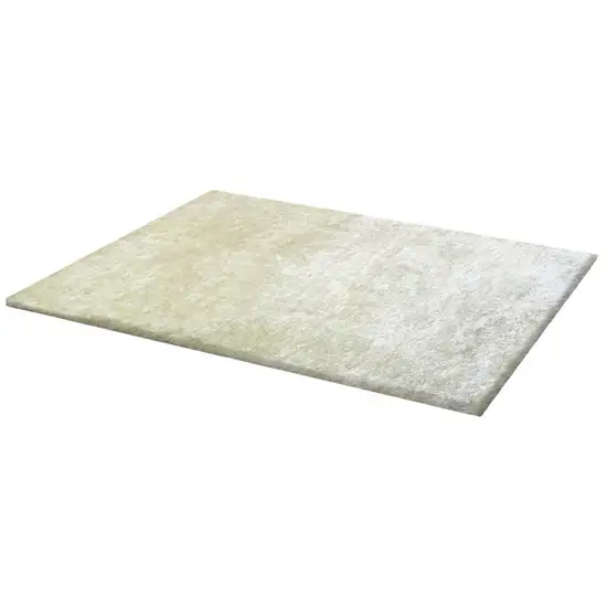 White Shag Hand Tufted Area Rug Photo 1