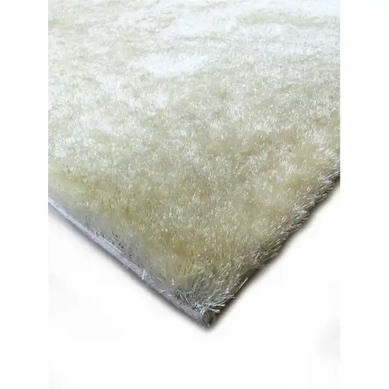 White Shag Hand Tufted Area Rug Photo 3